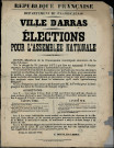 Les cantons d'Arras Nord et Sud sont divisés Chacun en trois sections électorales