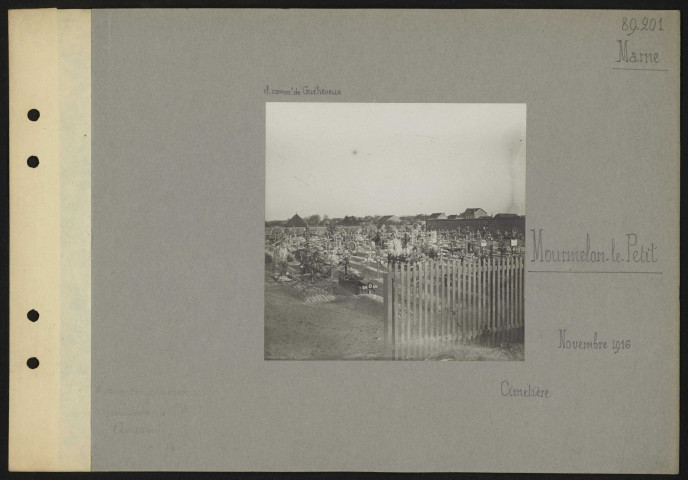 Mourmelon-le-Petit (Marne). Cimetière
