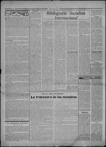 El socialista (1955 : n° 5752-5803). Sous-Titre : organo oficial del Partido obrero español y portavoz de la U.G.T. [puis] boletín de información. Editado por el P.S.O.E. en Francia [puis] organo del P.S.O.E. y portavoz de la U.G.T