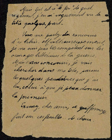 Lettres de M. Scazziga, soldat au 31e d'Infanterie.
