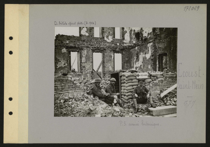 Écoust-Saint-Mein. PS avancé britannique