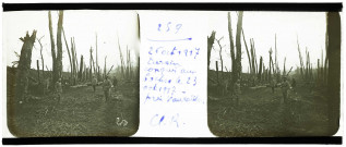 Terrain conquis aux boches le 23 octobre 1917 près de Vauxaillon. Cl. R.