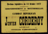 Élections Législatives Arrondissement de Montmorillon : Candidat Républicain Junyen Corderoy