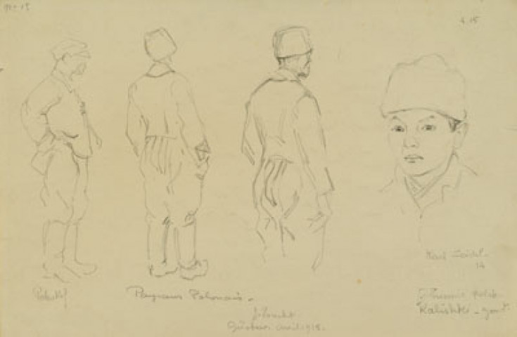 Paysans polonais. Güstrov, avril 1915