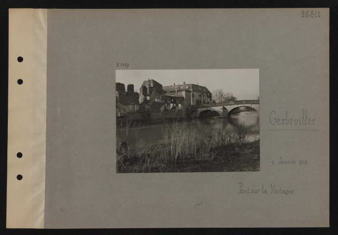 Gerbéviller. Pont sur la Mortagne