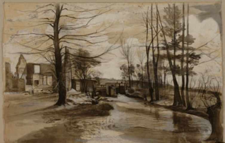 Le Moulin de Courcelles-sur-Aire (Meuse) 1915