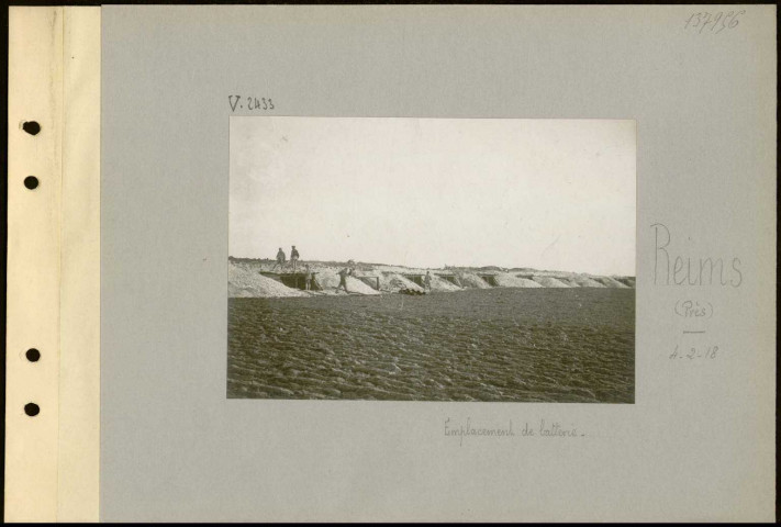 Reims (Près). Emplacement de batterie