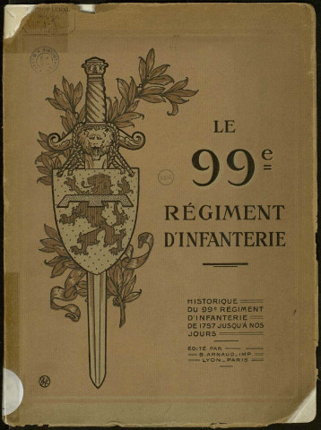 Historique du 99ème régiment d'infanterie