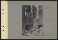 Arras. Hôtel de ville. Intérieur après le bombardement