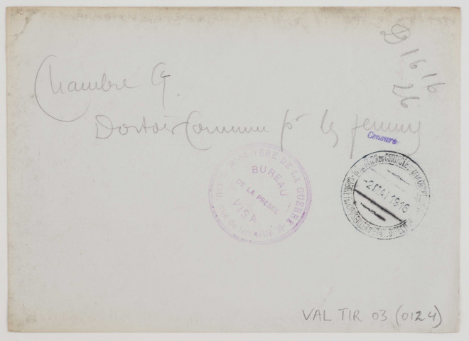 Fort de Crozon. Chambre G. Dortoir commun pour les femmes