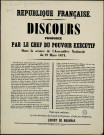 Discours prononcé par le chef du pouvoir exécutif Du 27 Mars 1871