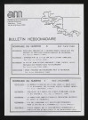Bulletin hebdomadaire - 1986