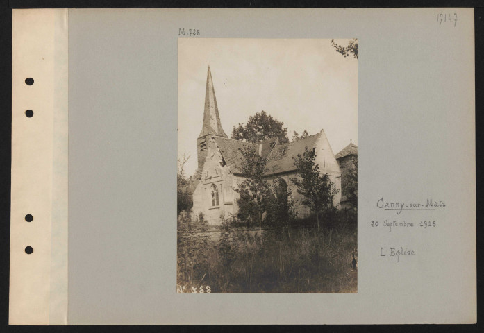 Canny-sur-Matz. L'église