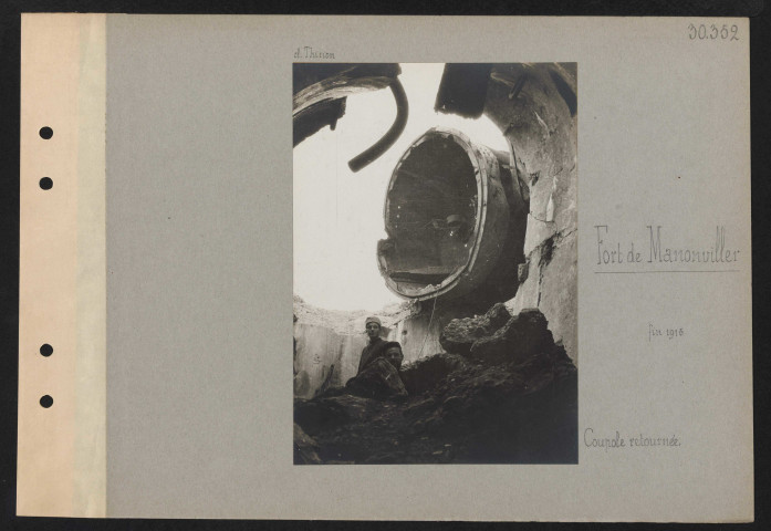 Fort de Manonviller. Coupole retournée