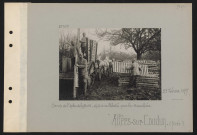 Villiers-sur-Coudun (près). Camp de l'arbre de la butte : dépôt de caillebotis pour les tranchées