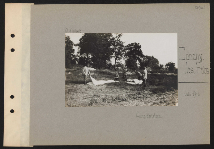 Conchy-les-Pots. Camp d'aviation