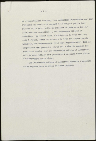 Conseil suprême des puissances alliées et associées. 16-28 octobre 1919Sous-Titre : Dossier Mantoux