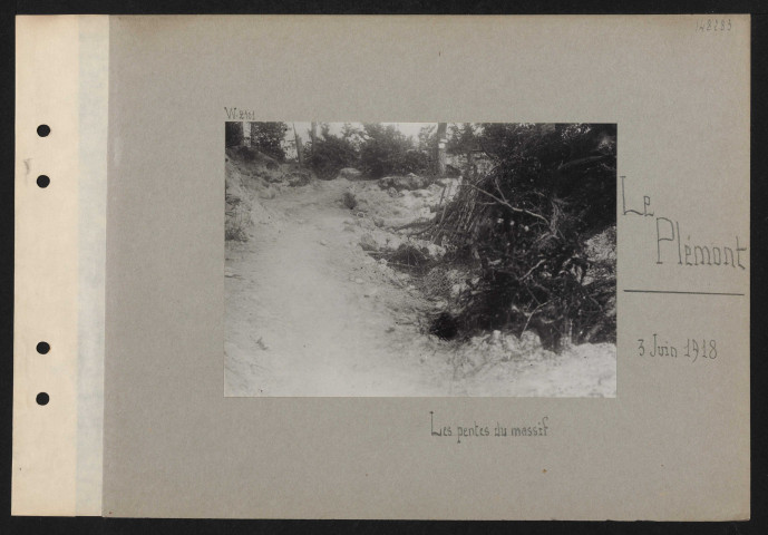 Le Plémont. Les pentes du massif