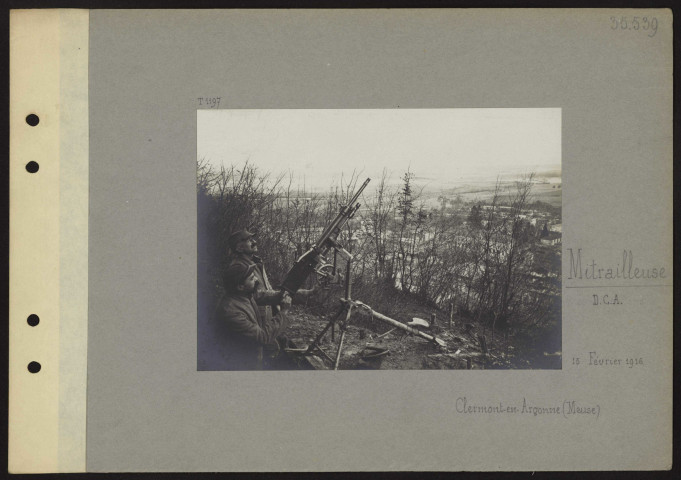Clermont-en-Argonnes (Meuse). Mitrailleuse DCA