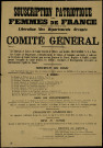 Souscription patriotique des femmes de France : Comité général