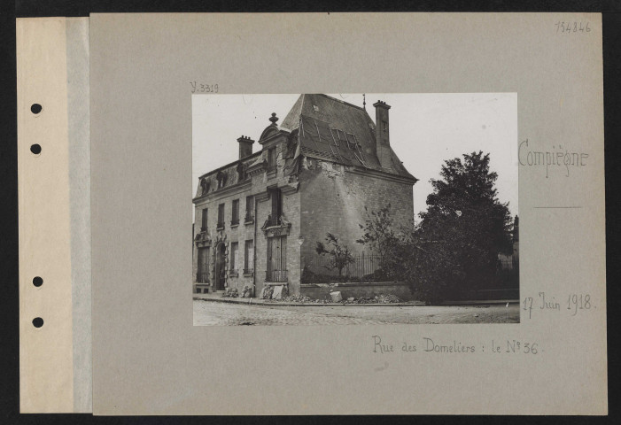 Compiègne. Rue des Domeliers : le numéro 36