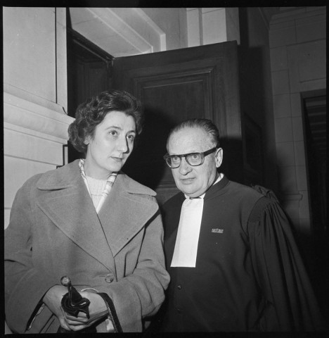 Au Palais de justice lors du procès de Claude Dubos et Josette Pouré
