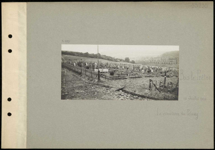 Bois le Prêtre. Le cimetière du Pétant