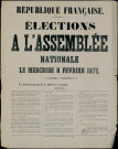 Elections à l'Assemblée nationale le mercredi 8 février 1871
