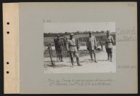Coivrel (entre Tricot et). Près du camp de prisonniers allemands : général Thevenet, commandant la DES de la 10e armée