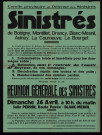 Sinistrés de Bobigny, Montillet, Drancy, Blanc-Mesnil, Aulnay, La Courneuve, Le Bourget