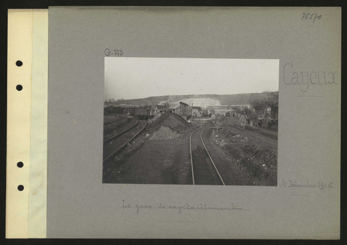 Cayeux. La gare de ravitaillement