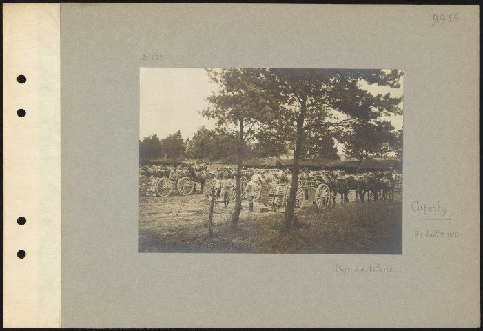 Cuperly. Parc d'artillerie