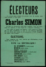 Nous vous invitons à voter pour Charles Simon