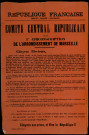 Comité central républicain de la 1re circonscription de l'arrondissement de Marseille