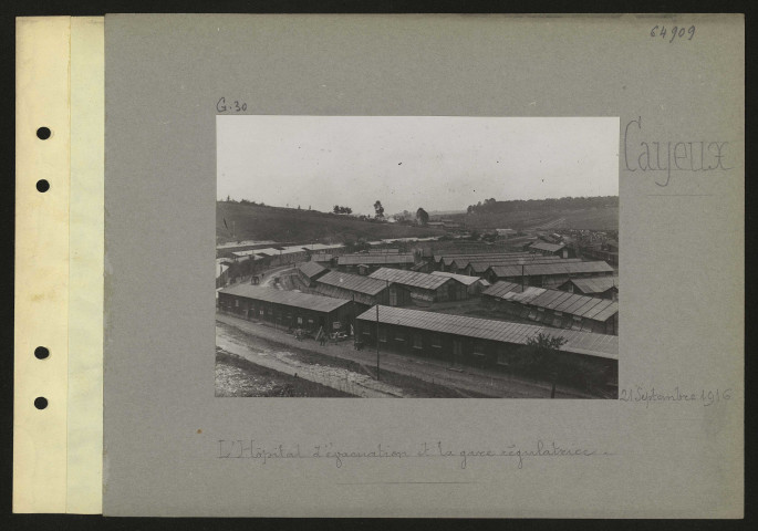Cayeux. L'hôpital d'évacuation et la gare régulatrice