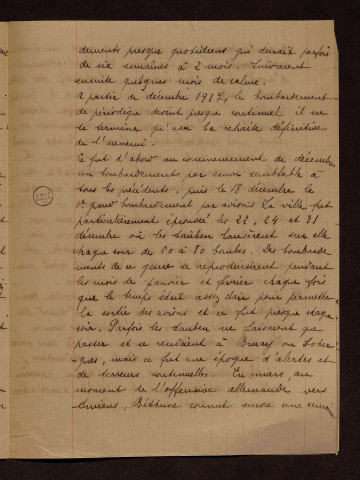 Béthune (62) : Réponse au questionnaire portant sur le territoire occupé par les armées françaises et alliées, Mlle Dehaye, chargée de cours de lettres
