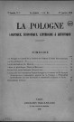 La Pologne politique, économique, littéraire et artistique (1926, n°1 - n°24)
