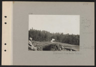 Bitry (près). Éclatement d'une bombe Cellerier