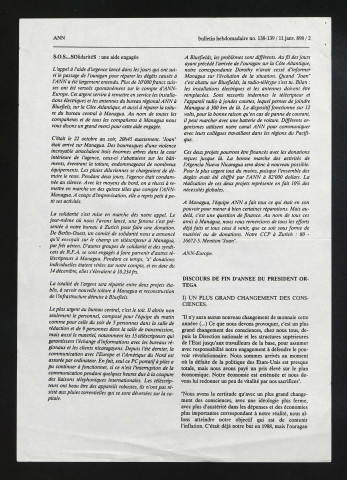 Bulletin hebdomadaire - 1989