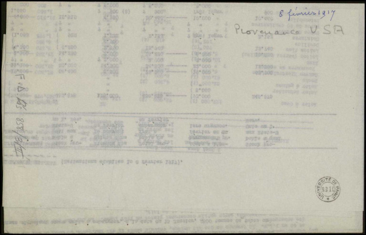 Transports maritimes. Neutres et alliés dont USA avant le 6 avril 1917 et après leur entrée en guerreSous-Titre : Dossier Mantoux / Albert Thomas