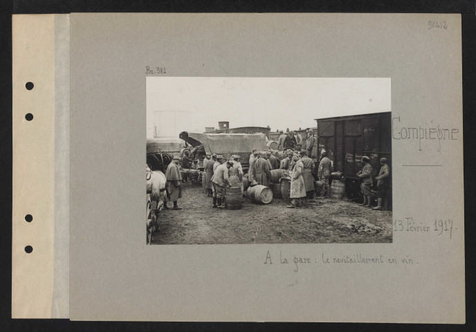 Compiègne. À la gare : le ravitaillement en vin