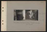 Le Mont-Renaud. Parc du château. Caveau de la famille d'Escayrac : tombes violées par les Allemands