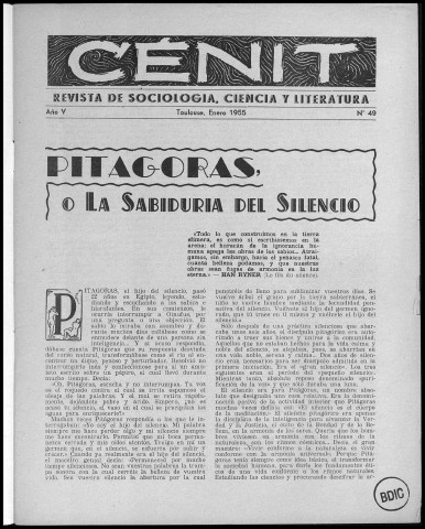 Cénit (1955 ; n° 49-60)