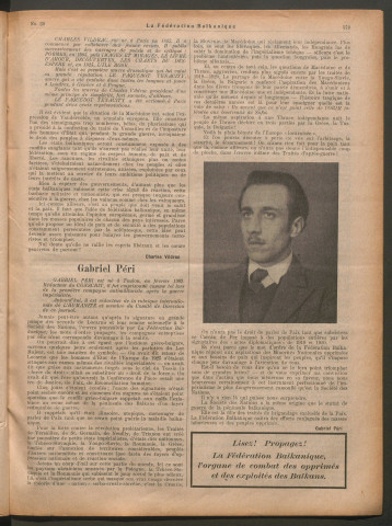 Mars 1926 - La Fédération balkanique
