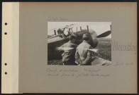 Villacoublay. Camp d'aviation. Nieuport monté par le pilote Levasseur