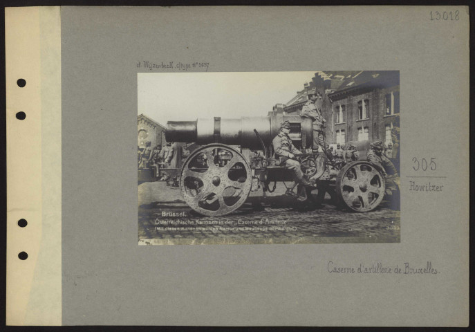Bruxelles (Belgique). 305 Howitzer. Caserne d'artillerie