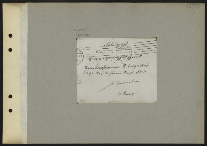 [Lettre de Kati Rese Hack au soldat Joseph Hack. 17 février 1917]