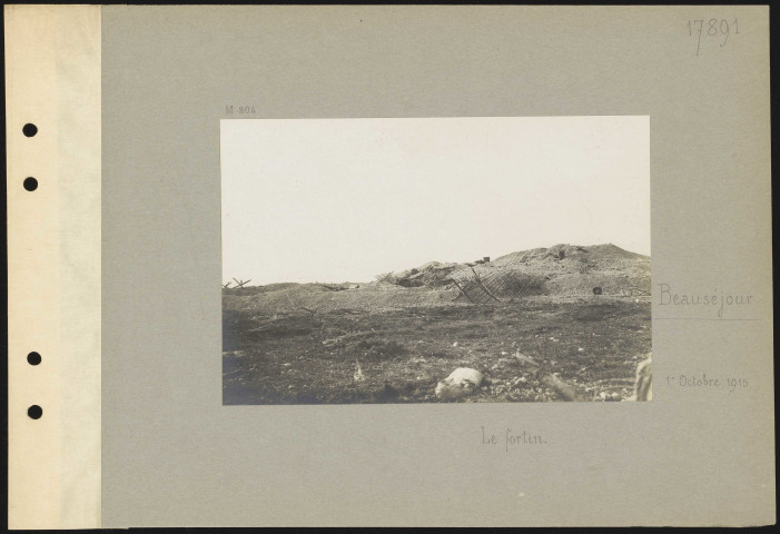 Beauséjour. Le fortin
