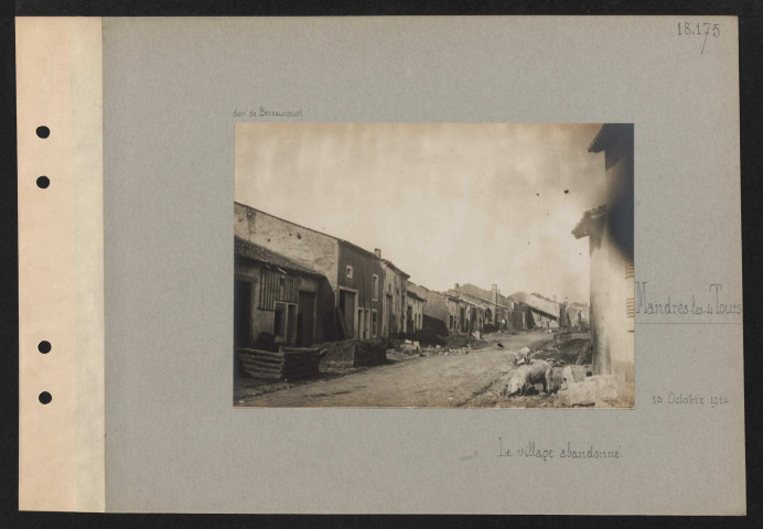 Mandres-les-Quatre-Tours. Le village abandonné