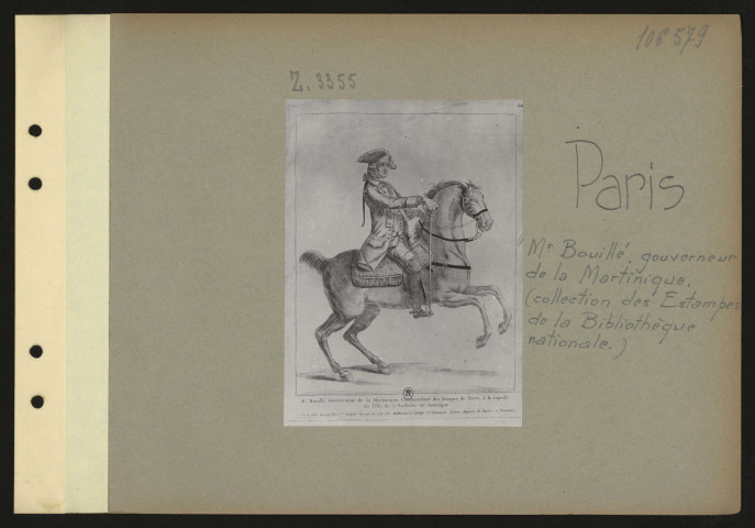 Paris. Monsieur Bouillé, gouverneur de la Martinique (collection des estampes de la Bibliothèque nationale)